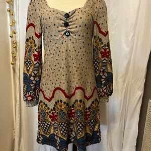 Source Unknown Multicolor Long Sleeve Dress